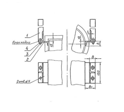Подвески судовых трубопроводов Тип 4 в Молодечно