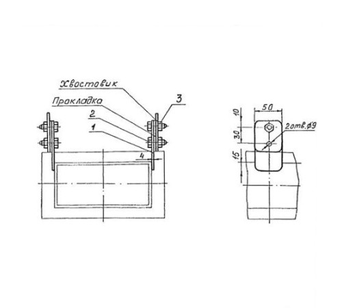 Подвески судовых трубопроводов Тип 3 в Молодечно