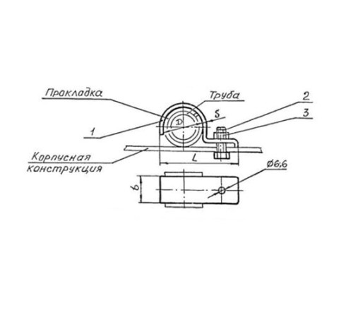 Подвески судовых трубопроводов Тип 6 в Молодечно