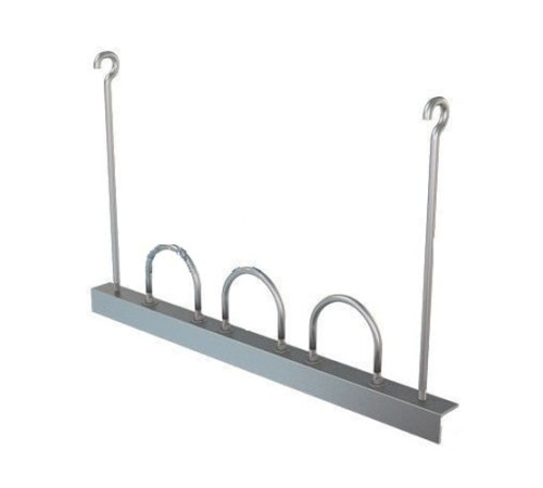 Подвески трех труб на опорном уголке в Молодечно