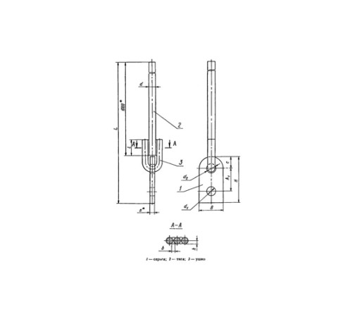 Тяги с серьгой для подвесок трубопроводов в Молодечно