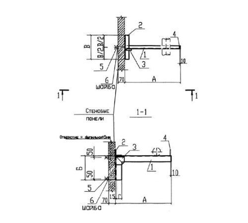 Крепления к стеновым панелям для трубопроводов в Молодечно