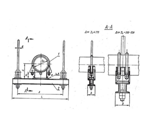 Блоки опорные хомутовые подвесок трубопроводов в Молодечно
