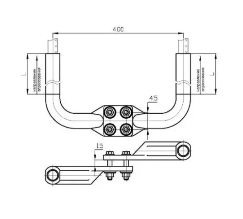 Аппаратные зажимы типа 2А4А в Молодечно для ЛЭП