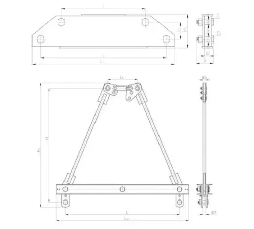 Коромысла типа 2КД2 в Молодечно для воздушных ЛЭП