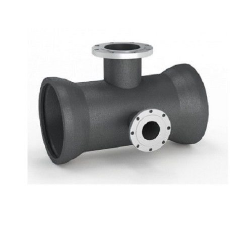 Тройники раструб-фланец с пожарной подставкой чугунные в Молодечно