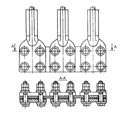 Аппаратные зажимы типа 3А4А в Молодечно для ЛЭП