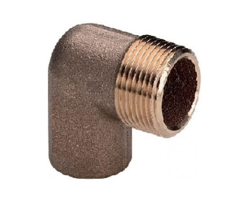 Медные угловые переходы с наружной резьбой в Молодечно