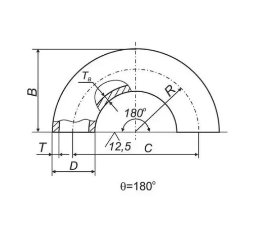 Отводы 180° ВУС в Молодечно для трубопроводов