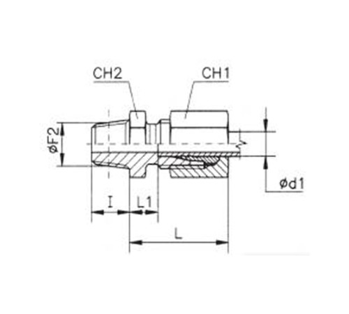 Штуцеры ввертные с конической резьбой TN93 в Молодечно