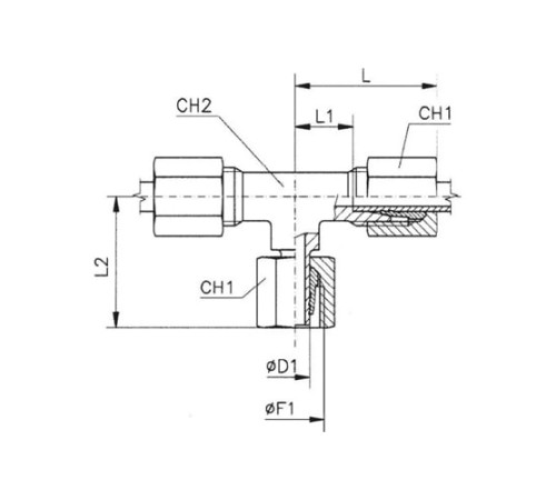 Тройники соединители (ш-г-ш) TN120 в Молодечно с доставкой