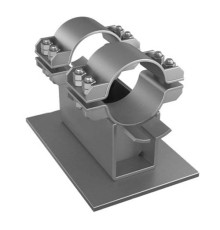 Хомутовые направляющие опоры