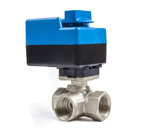 Трехходовые шаровые муфтовые краны с приводом в Молодечно