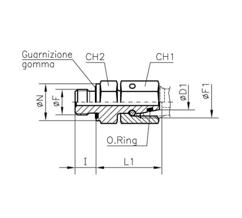 Штуцеры ввертные с уплотнением TN426 M в Молодечно