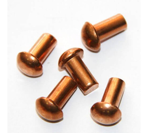 Медные заклепки с полукруглой головкой в Молодечно