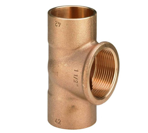 Медные резьбовые тройники в Молодечно для трубопроводов