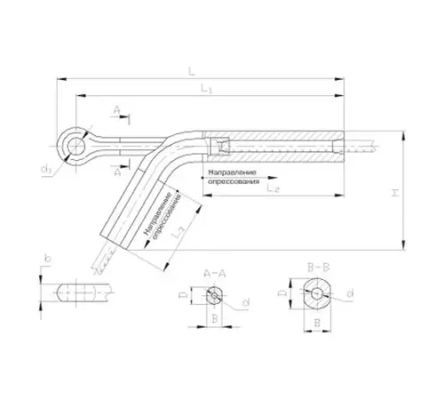 Натяжные прессуемые зажимы НАС в Молодечно для ЛЭП