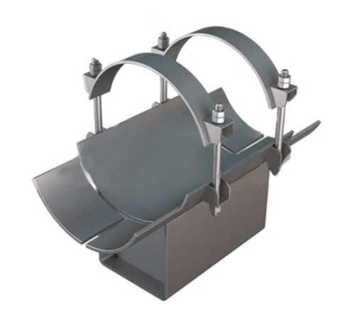 Неподвижные хомутовые опоры в Молодечно для трубопроводов