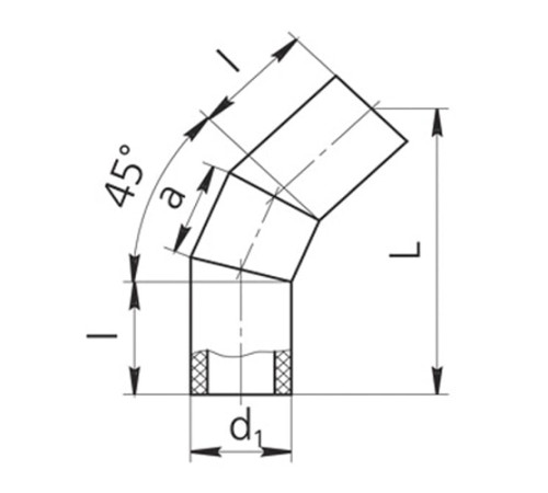 Оболочки на теплоизоляционные отводы 45° в Молодечно
