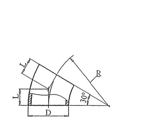 Теплоизоляционные отводы 30 градусов в Молодечно