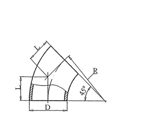 Теплоизоляционные отводы 45 градусов в Молодечно