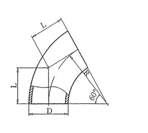 Теплоизоляционные отводы 60 градусов в Молодечно