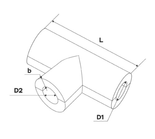 Теплоизоляционные равнопроходные тройки в Молодечно