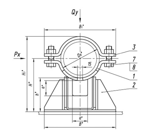Опоры ТПР.08.38.00.000 в Молодечно для трубопроводов
