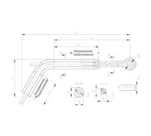 Натяжные прессуемые зажимы ТРАС в Молодечно для ЛЭП