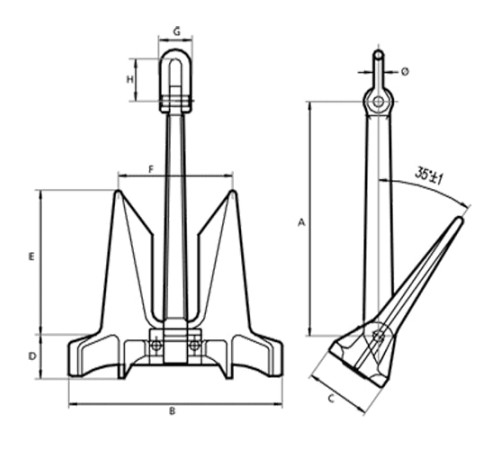 Якоря HHP для судостроения в Молодечно