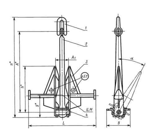 Якоря Матросова в Молодечно для судостроения