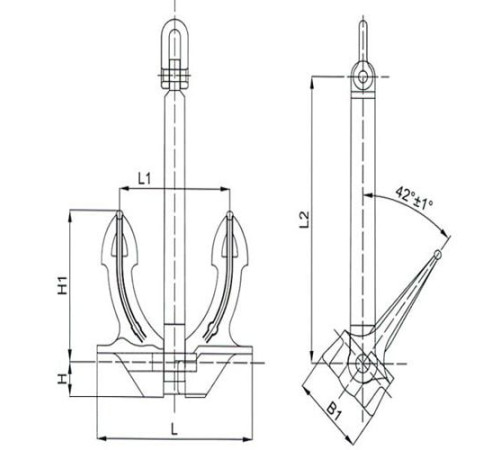 U.S.N бесштоковые якоря в Молодечно с доставкой