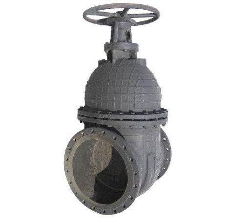 Задвижки клиновые чугунные фланцевые с редуктором в Молодечно